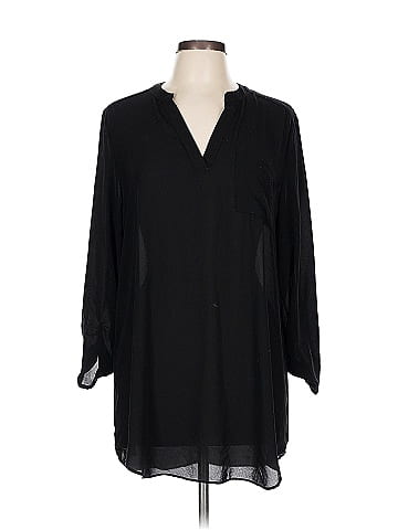 Joan Vass 3/4 Sleeve Blouse (view 1)