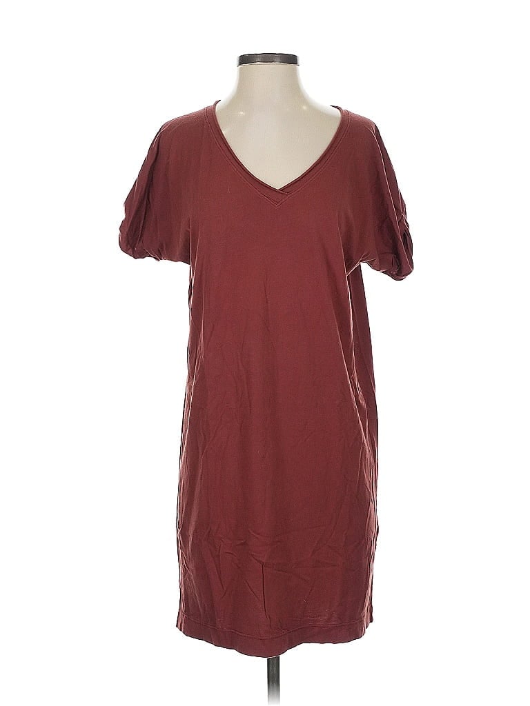 Pre-owned Michael Stars Casual Dress In Burgundy