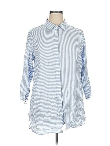 New Directions 3/4 Sleeve Button-Down Shirt (view 1)