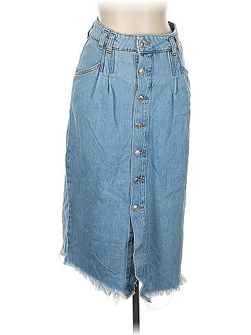 We the Free Denim Skirt (view 1)
