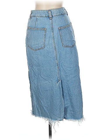 We the Free Denim Skirt (view 2)