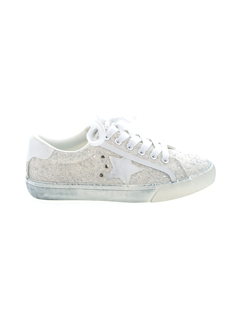 Hey Girl by Corkys Stars White Silver Sneakers Size 7 - photo 1