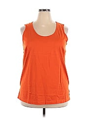 Woman Within Sleeveless T Shirt