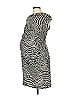 A Pea in the Pod Animal Print Gray Cocktail Dress Size S - photo 1