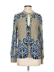 Hale Bob Long Sleeve Silk Top