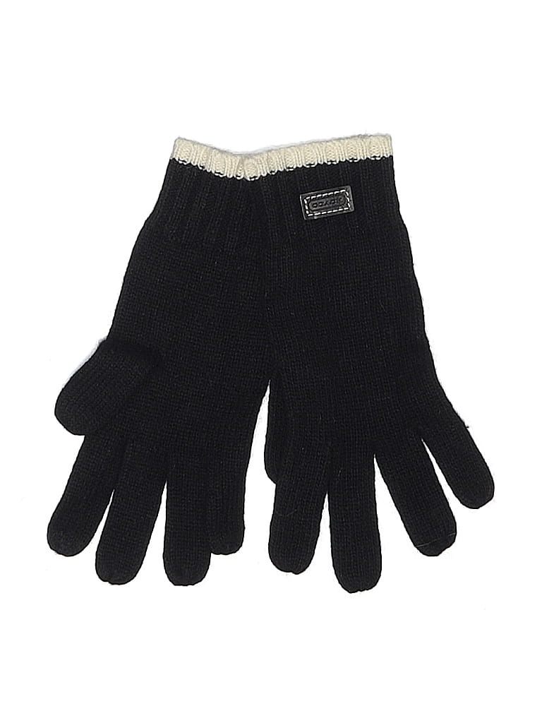 Coach Black Gloves Size M - photo 1
