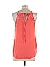 Naked Zebra 100% Polyester Orange Sleeveless Blouse Size S - photo 2