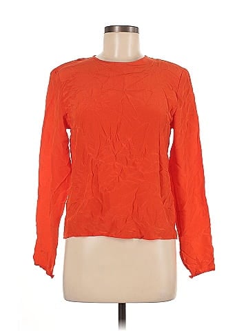 Collection Long Sleeve Silk Top (view 1)