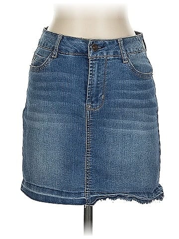 Wallflower Denim Skirt (view 1)