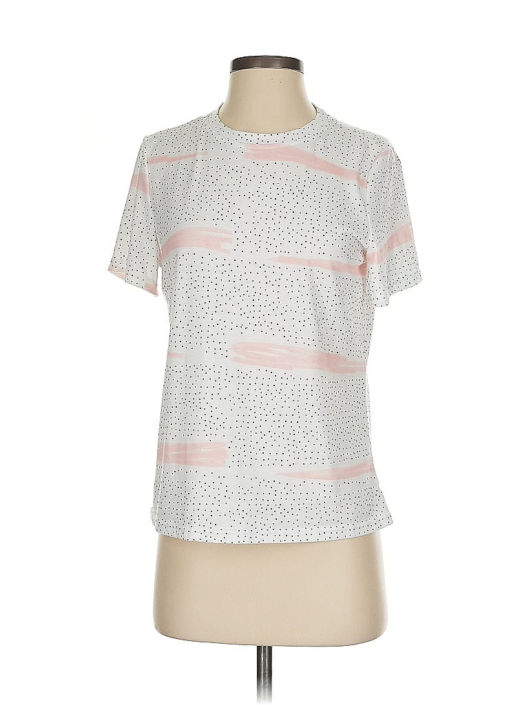 Pre-owned Shein Short Sleeve T-shirt In Silver