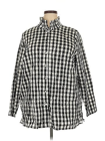 Foxcroft Long Sleeve Button-Down Shirt (view 1)