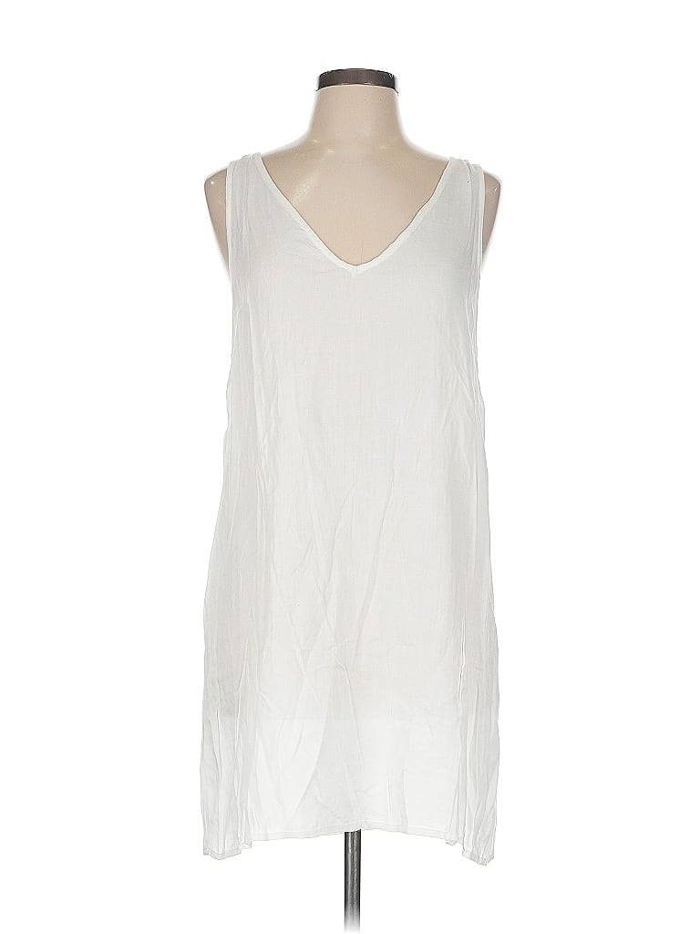 Urban Outfitters 100% Viscose White Casual Dress Size L - photo 1