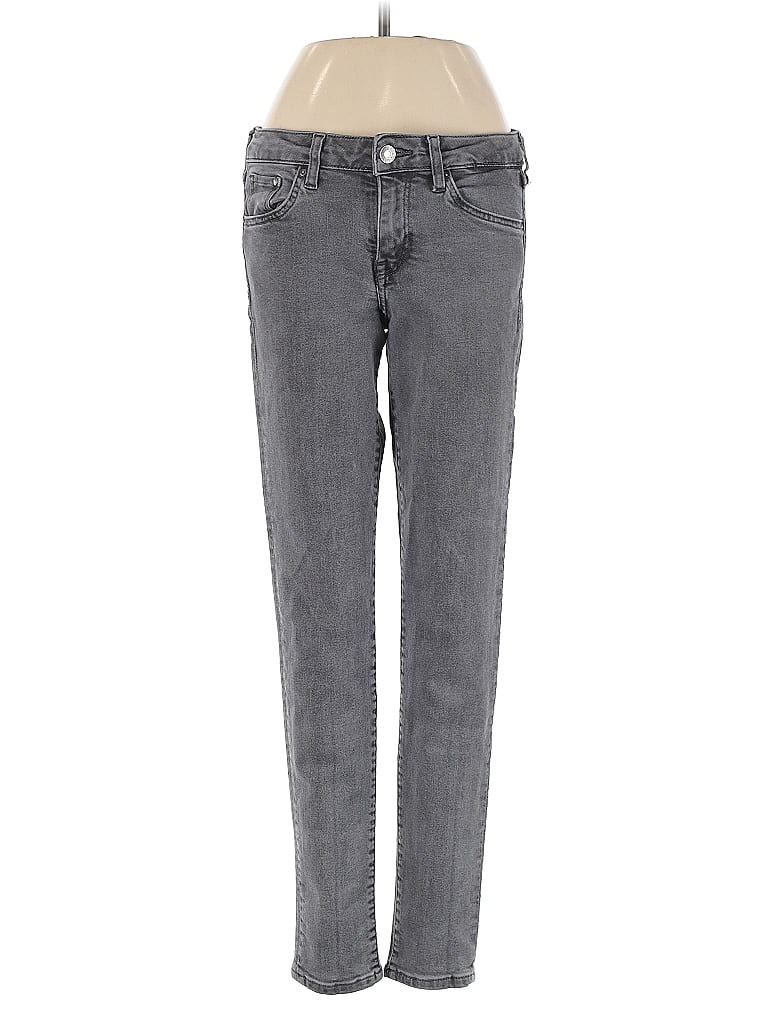 &Denim by H&M Chevron-herringbone Gray Jeans Size 25 waist - photo 1