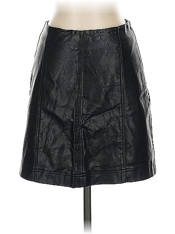 She + Sky Faux Leather Skirt (view 1)