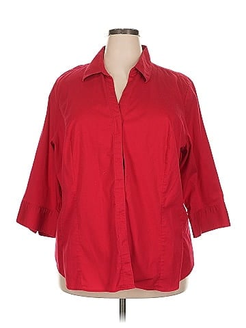 Riders by Lee 3/4 Sleeve Button-Down Shirt (view 1)