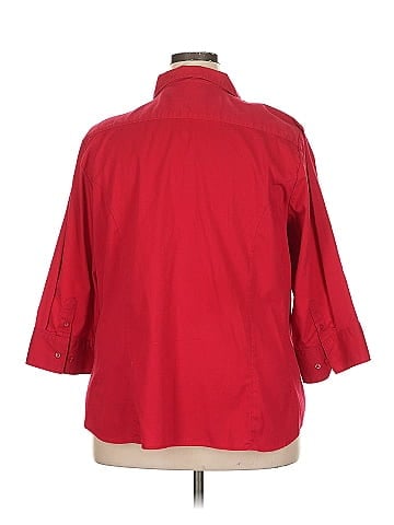 Riders by Lee 3/4 Sleeve Button-Down Shirt (view 2)