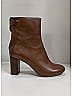 Chloé 100% Leather Brown Ankle Boots Size EU 38 - photo 11