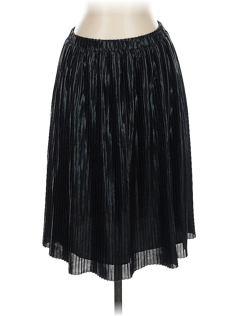 Ann Taylor LOFT 100% Polyester Solid Black Casual Skirt Size XS - photo 1