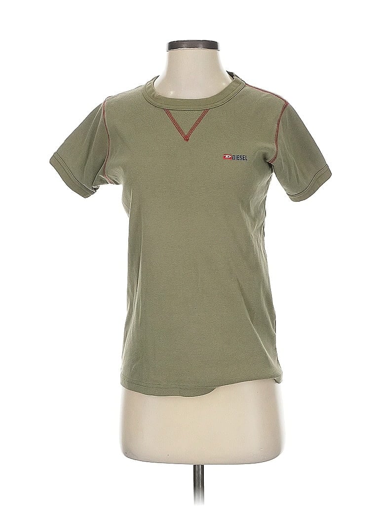 Diesel 100% Cotton Green Short Sleeve T-Shirt Size S - photo 1