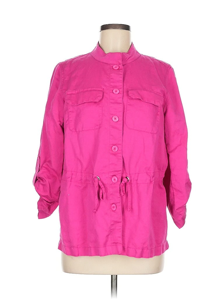 Pre-owned Chico's Jacket In Pink