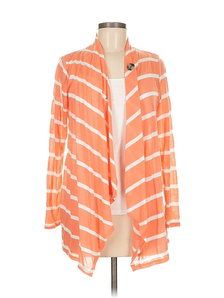 Pre-owned Agb Cardigan Sweater In Orange