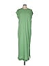 FP BEACH Solid Green Casual Dress Size L - photo 1