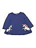 Mini Boden 100% Cotton Blue Purple Dress Size 3 - photo 1