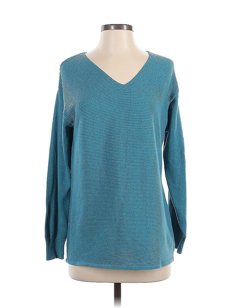 Pre-owned Ella Moss Pullover Sweater In Blue