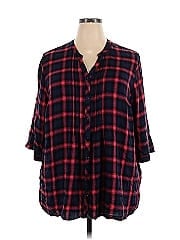 Catherines 3/4 Sleeve Button Down Shirt
