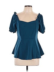 Allegra K Short Sleeve Blouse