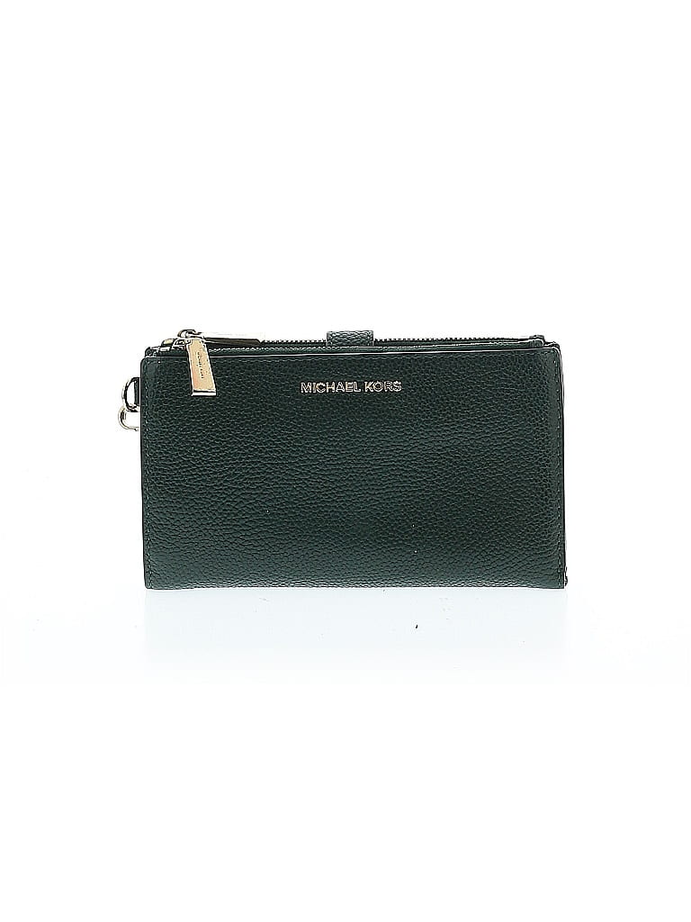 MICHAEL Michael Kors 100% Leather Green Leather Wristlet One size - photo 1