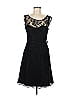 ML Monique Lhuillier 100% Nylon Black Cocktail Dress Size 8 - photo 1
