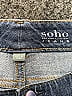 Soho JEANS NEW YORK & COMPANY Solid Blue Jeans Size 6 - photo 3
