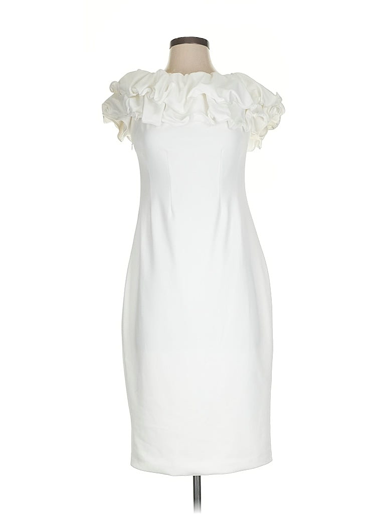 Gracia 100% Polyester White Cocktail Dress Size S - photo 1