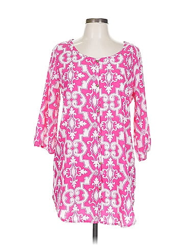 Peach Love Cream California 3/4 Sleeve Blouse (view 1)