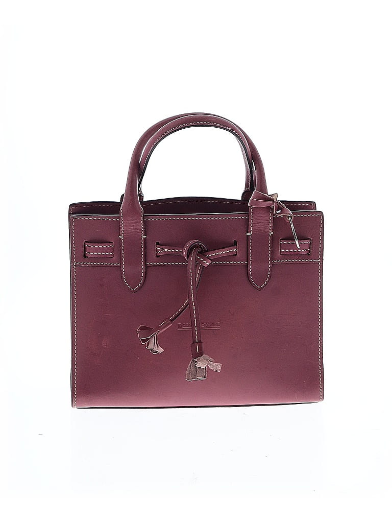 Dooney & Bourke 100% Leather Burgundy Pink Leather Satchel One size - photo 1