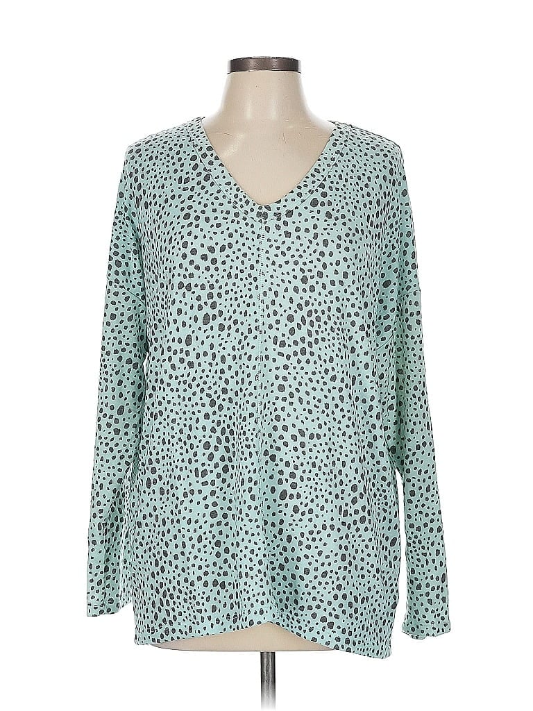 Click to view more detailed imagery on our partner's website Pre-owned White Birch Long Sleeve Blouse In Blue