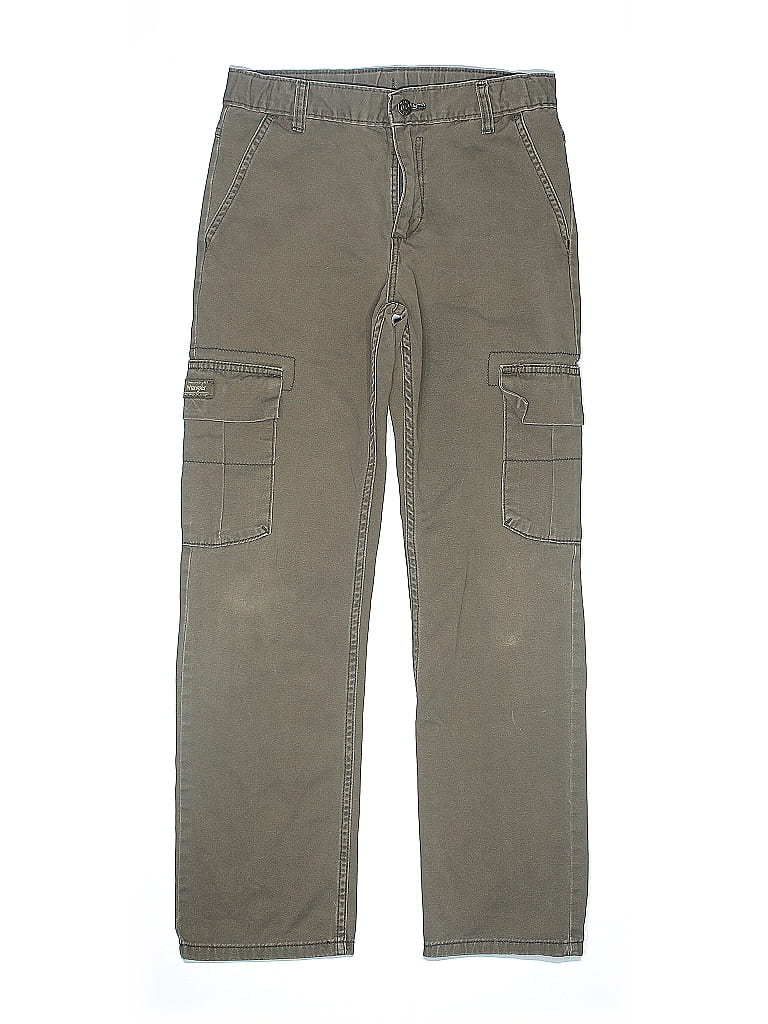 Wrangler Jeans Co 100% Cotton Green Cargo Pants Size 14 (big kids) - photo 1