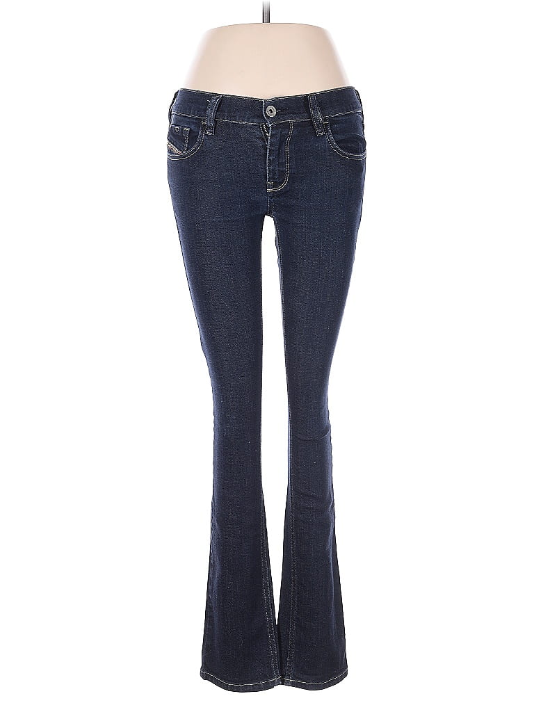Diesel 100% Leather Hearts Blue Jeans Size 27 waist - photo 1