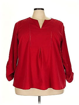Lane Bryant Outlet 3/4 Sleeve Blouse