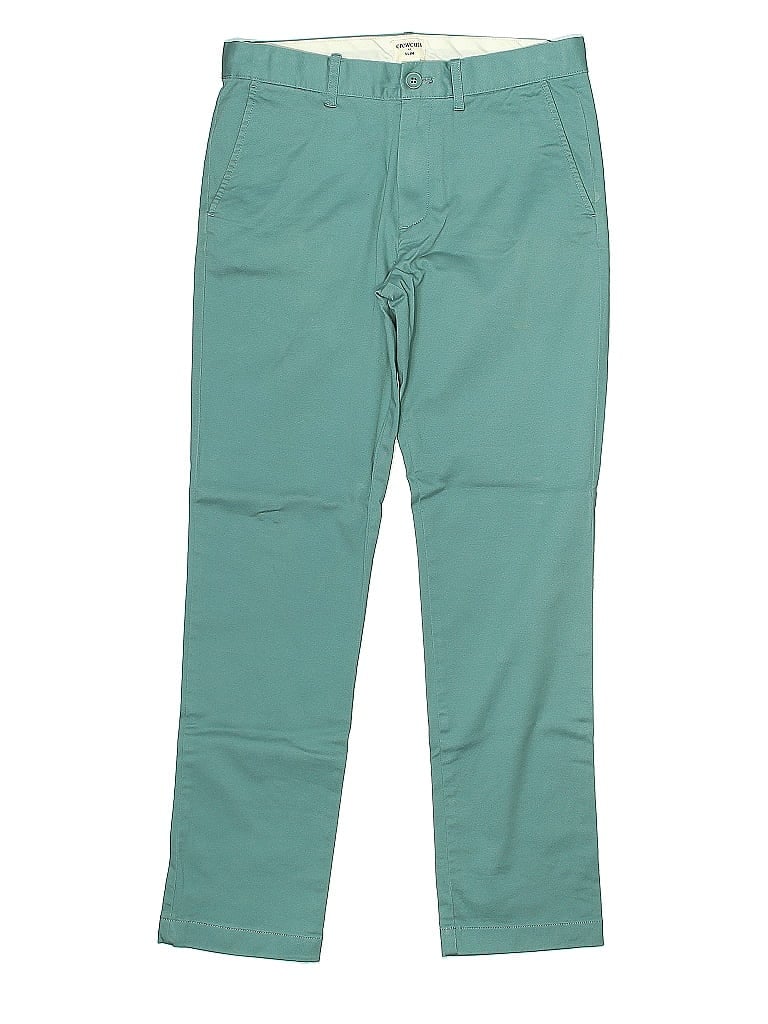 Crewcuts Outlet Solid Teal Casual Pants Size 14 (big kids) - photo 1