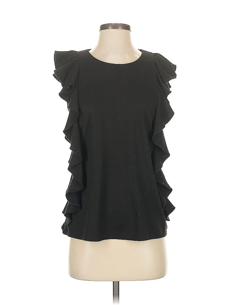 Pre-owned Julie Brown Sleeveless Blouse In Black