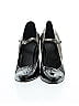 Prada Black Gray Patent Leather Mary Jane Pumps 100mm Size EU 39 1/2 - photo 2
