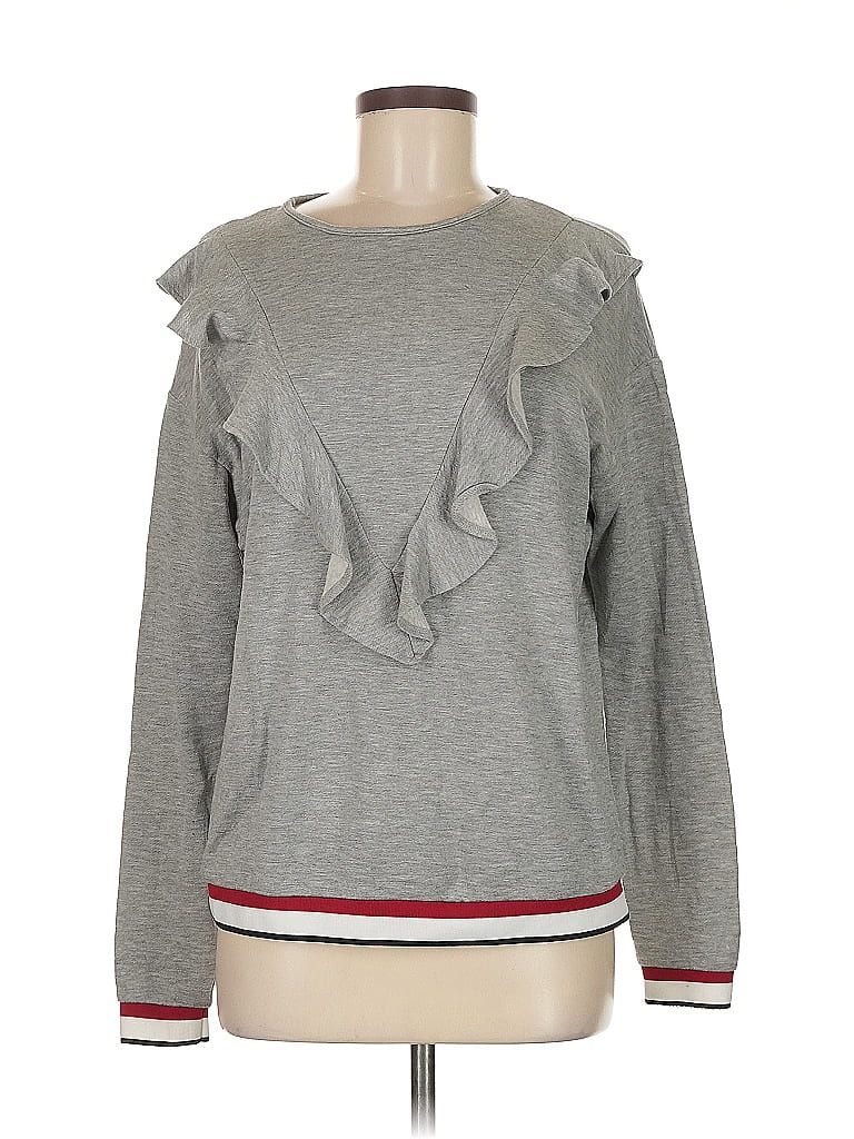Pashmina Gray Long Sleeve Top Size M - photo 1