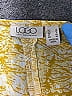 LOGO by Lori Goldstein Yellow Short Sleeve Blouse Size S - photo 7