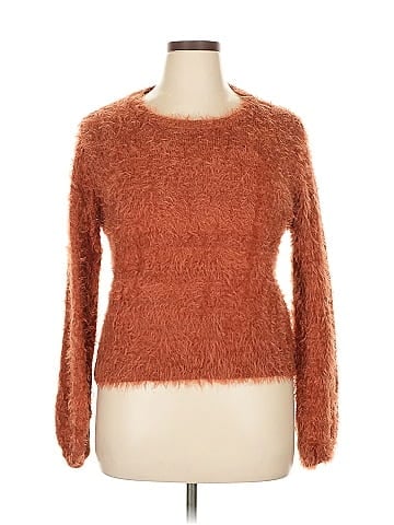 Woven Heart Pullover Sweater (view 1)