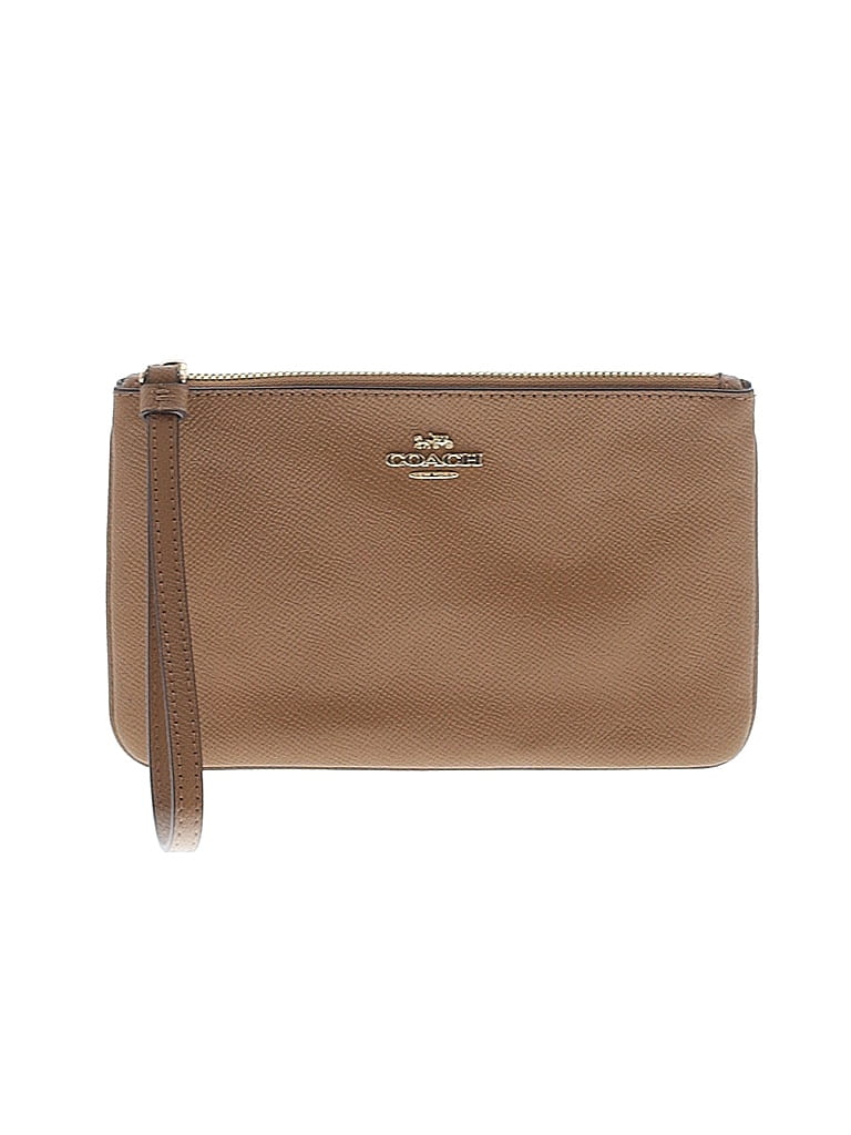 Coach Factory Tan Leather Wristlet One size - photo 1