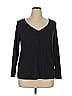 Terra & Sky Black Pullover Sweater Size 0X - photo 1
