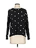 Lou & Grey for LOFT Hearts Black Pullover Sweater Size S - photo 1