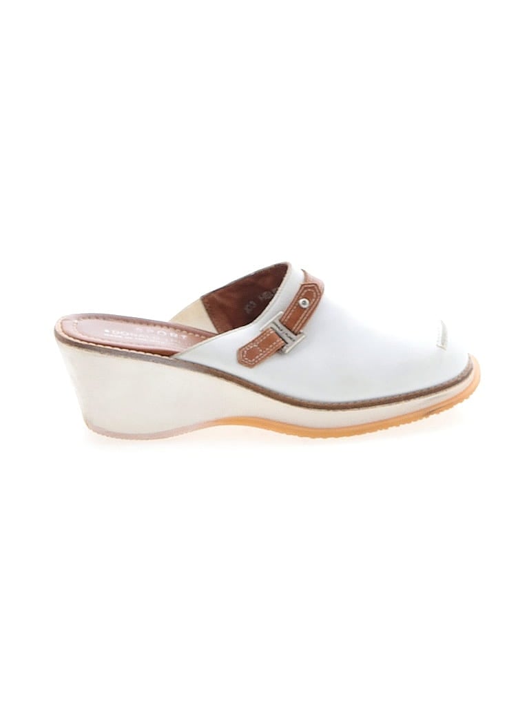 Pre-owned Donald J Pliner Sport-i-que Mule/clog In White